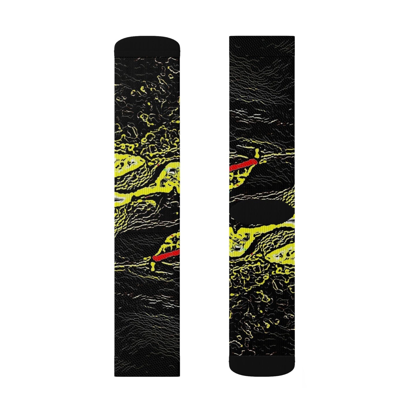 Sublimation Socks ... "Snow Vehicle In Snow Storm At-Rest" ... Circa 12Mar23 ... Central Idaho ... 18-Hours Rendering Time: Original Works ...