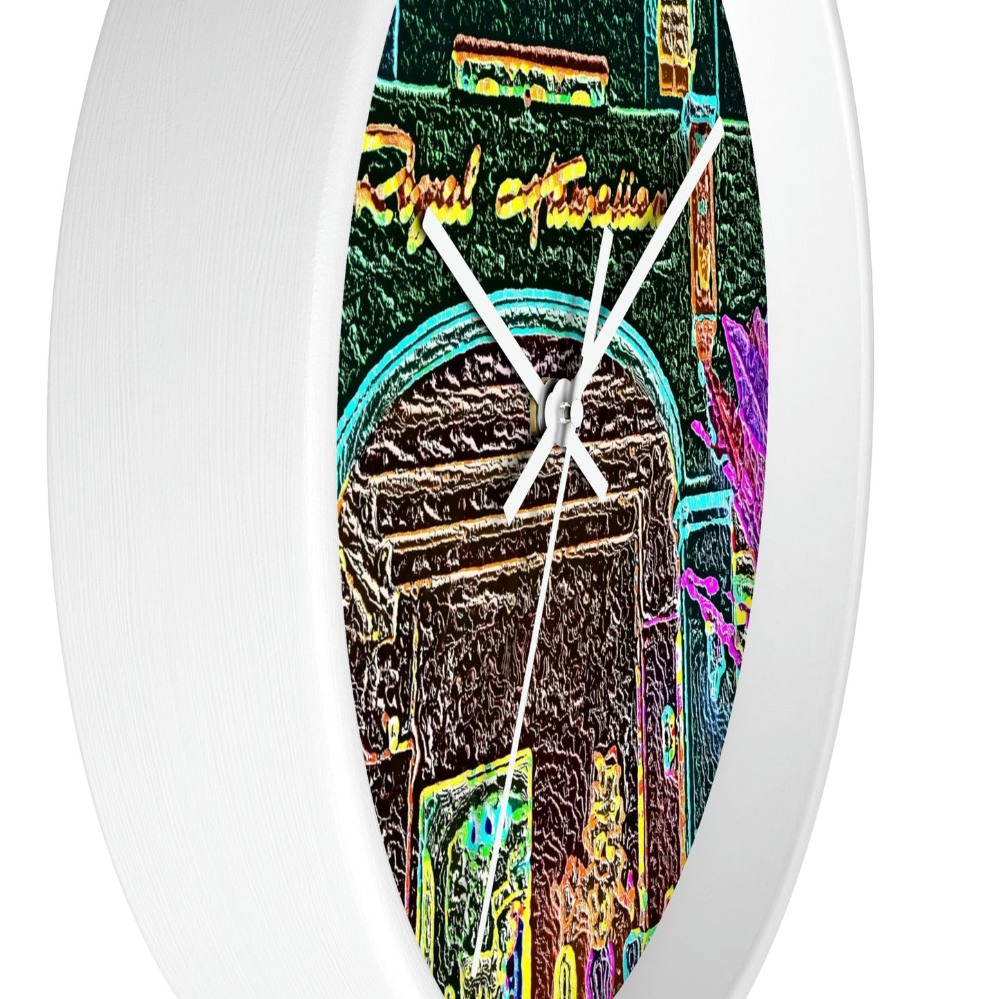 Wall Clock ... "La Grande Entree" At: 'The Pink Palace' ... The Royal Hawai'ian ... Honolulu, HI ... '27Oct2014' ... Original Works ...