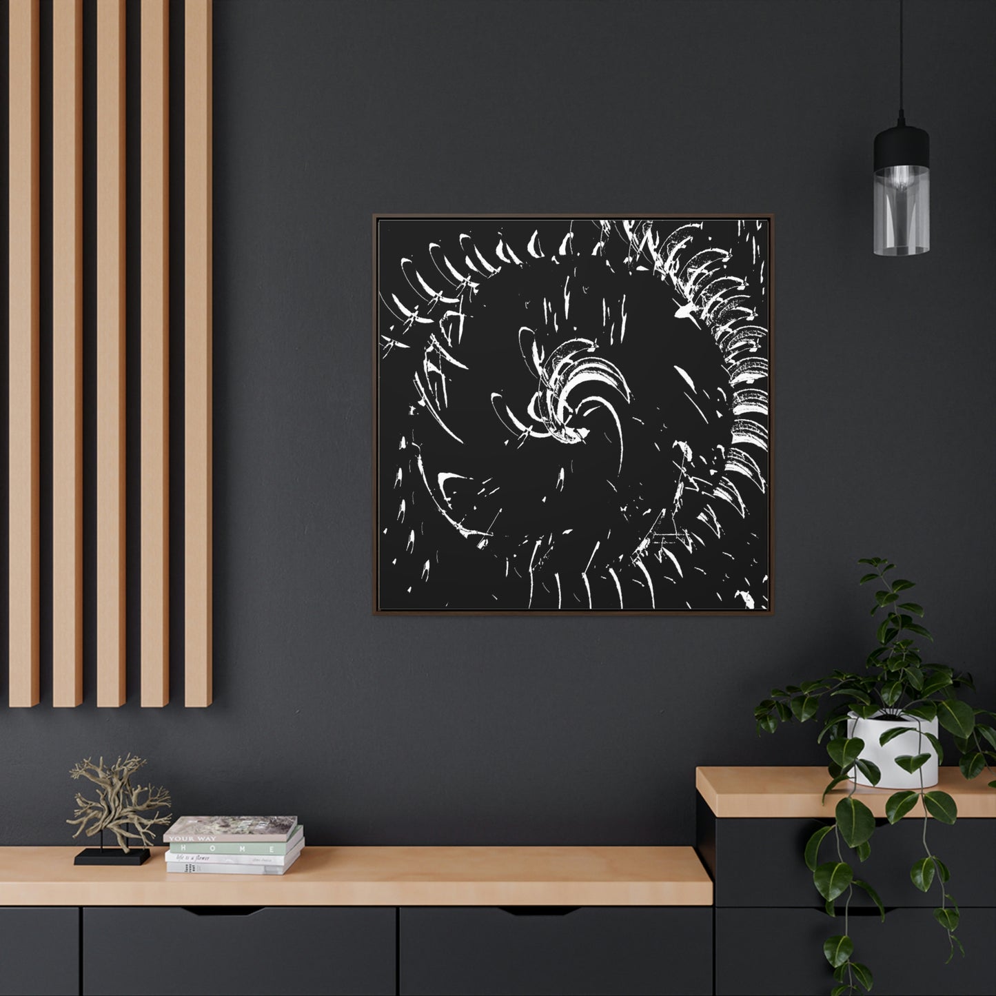 Gallery Canvas Wraps, Square Frame ... "Waning Moon" ... Central Idaho ... October 2022 ... Rendering Time: 22 Hours ... Original Works ...