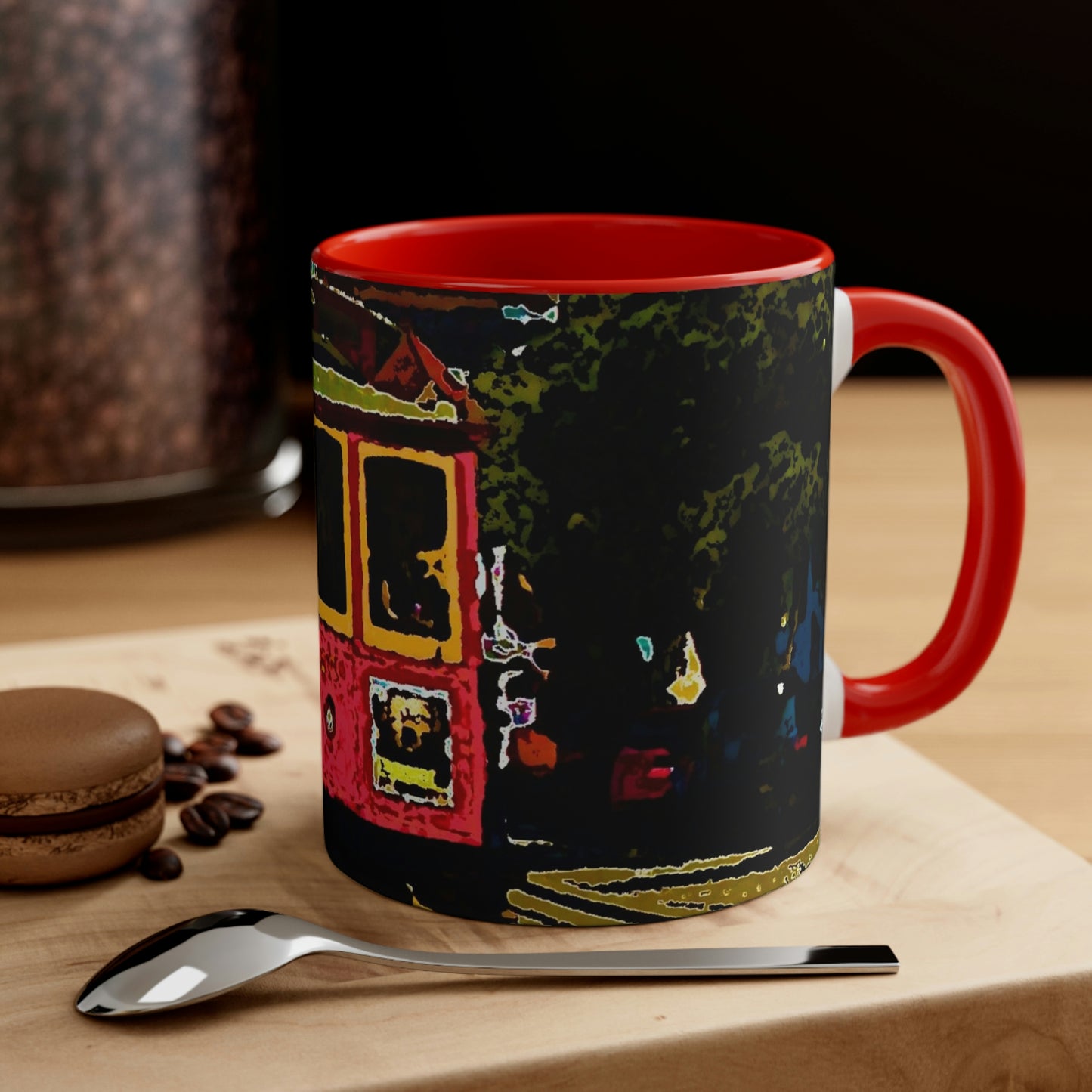 Accent Coffee Mug, 11oz ... San Francisco ... 'A Rice-A-Roni-A-San Francisco Treat' ... "A Cable Car Classic" ... Family Archives: 1973 ... Original Works ...