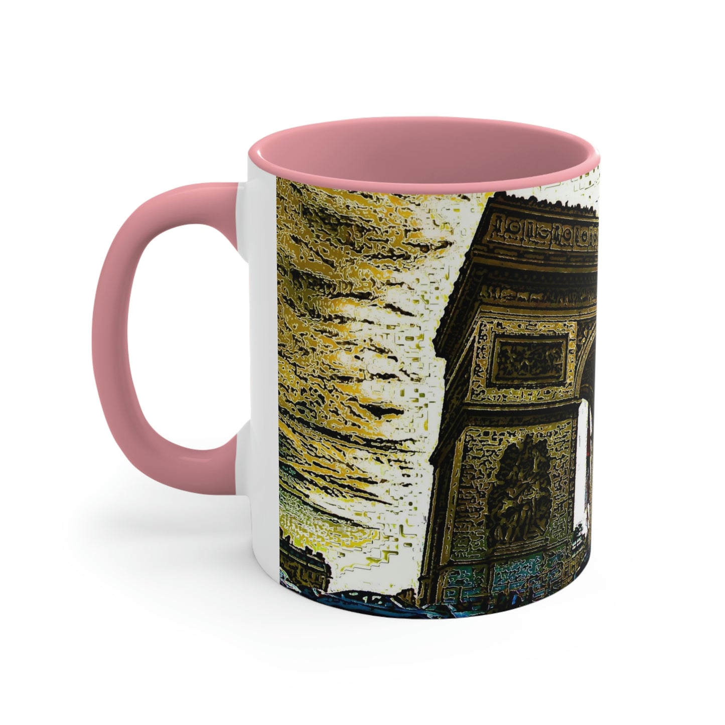 Accent Coffee Mug, 11oz ...  L'Arc de Triomphe ... 'Barbara Joan Bonnell-Holt Photo' ... Circa 1972 ... Oringinal Works ...