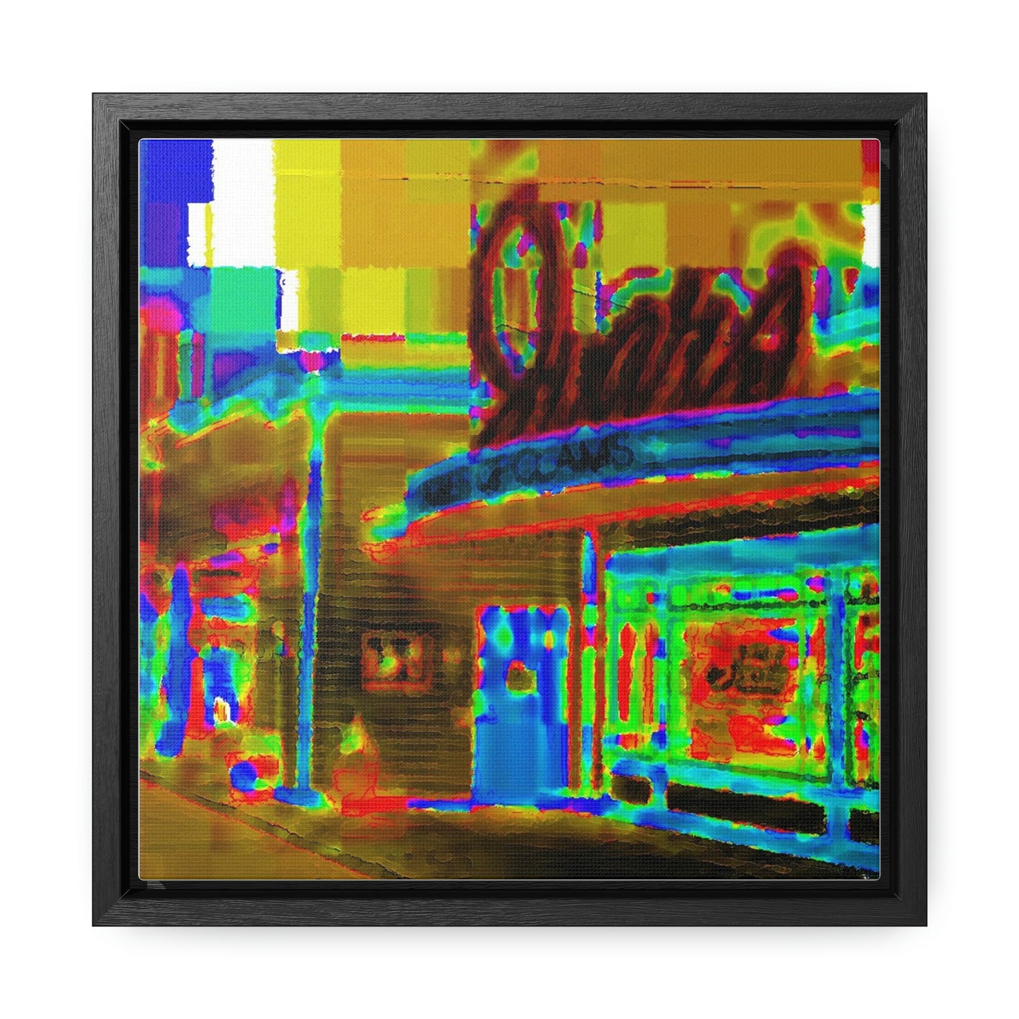 Gallery Canvas Wraps, Square Frame ...  In-A-Hurry & Stressed? ... Remember: Keep "Clam" ... Clam_Happy ...  'Ivars: Seattle Waterfront' ... Personal Archives ... Original Works ...