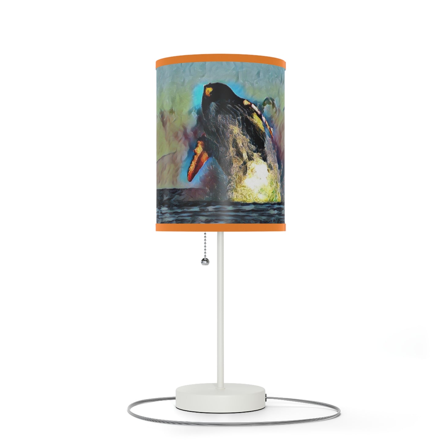 Lamp on a Stand, US|CA plug ... An Extraordinary Humpback Breach ... 'With Explosive Energy' ... Family Archives (KPH) ... Circa: 21st Century. Maui, HI ... Original Works ...