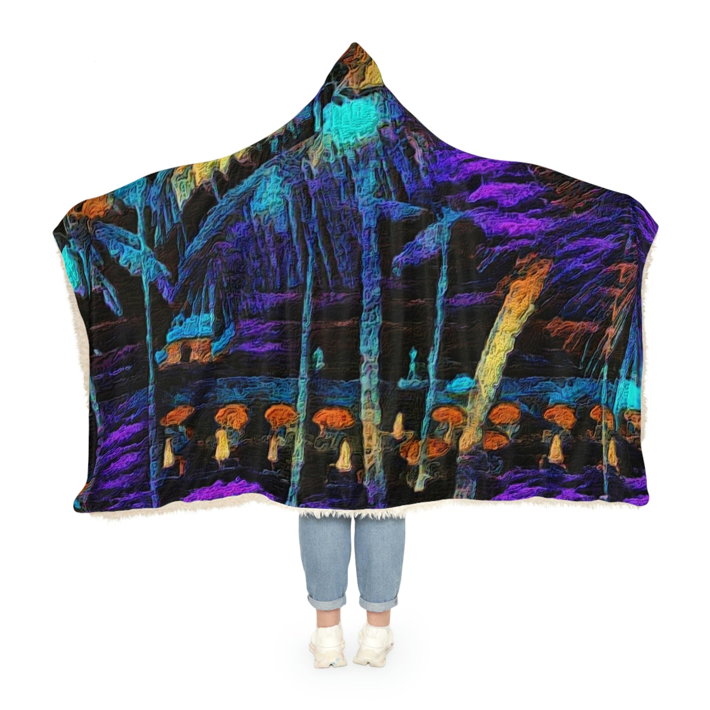 Snuggle Blanket ... "The Royal Hawai'ian: Waikiki Beach_Beach" ... Honolulu, HI ... October 2014 (Halloween) ... Original Works ...