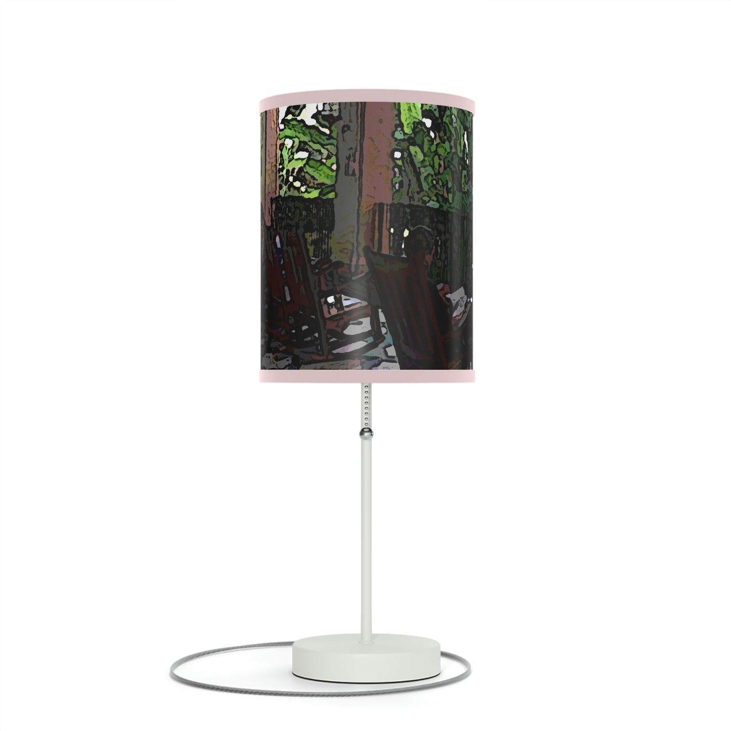 Lamp on a Stand, US|CA plug ...Lanai & Rocking Chairs At: 'The Pink Palace' ... The Royal Hawai'ian ... Honolulu, HI ... '27Oct2014' ... Original Works ...