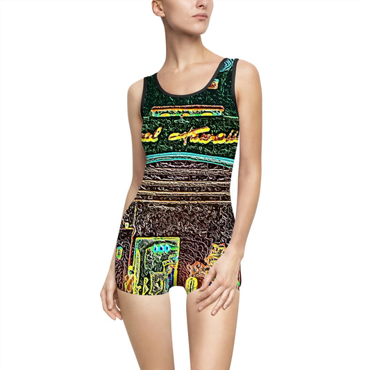 Women's Vintage Swimsuit ... "La Grande Entree" At: 'The Pink Palace' ... The Royal Hawai'ian ... Honolulu, HI ... '27Oct2014' ... Original Works ...