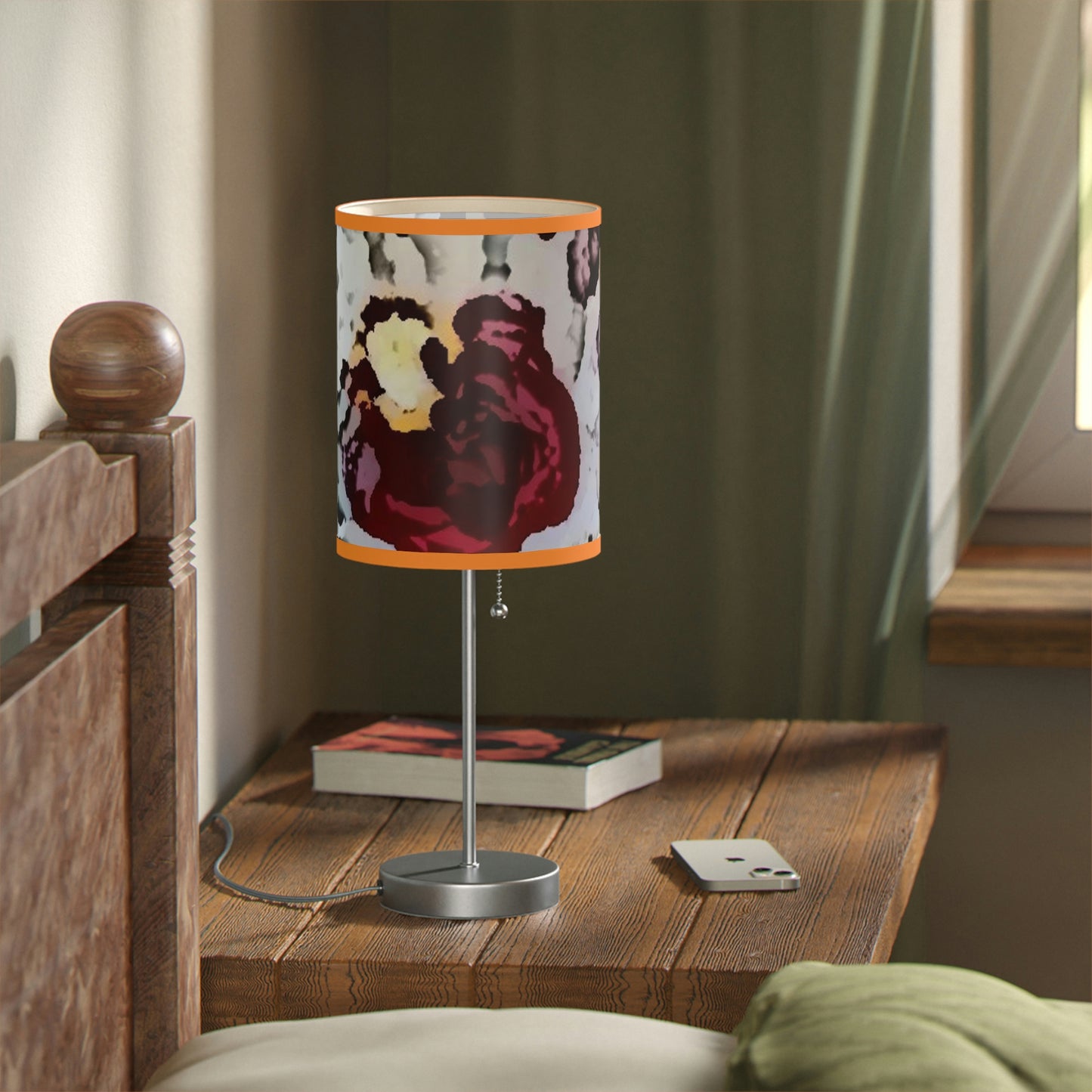 Lamp on a Stand, US|CA plug ... "A Friendly Flower" ... Pointsettia 'Pointing' ... Original Works ... (Supplied Photograph) ...