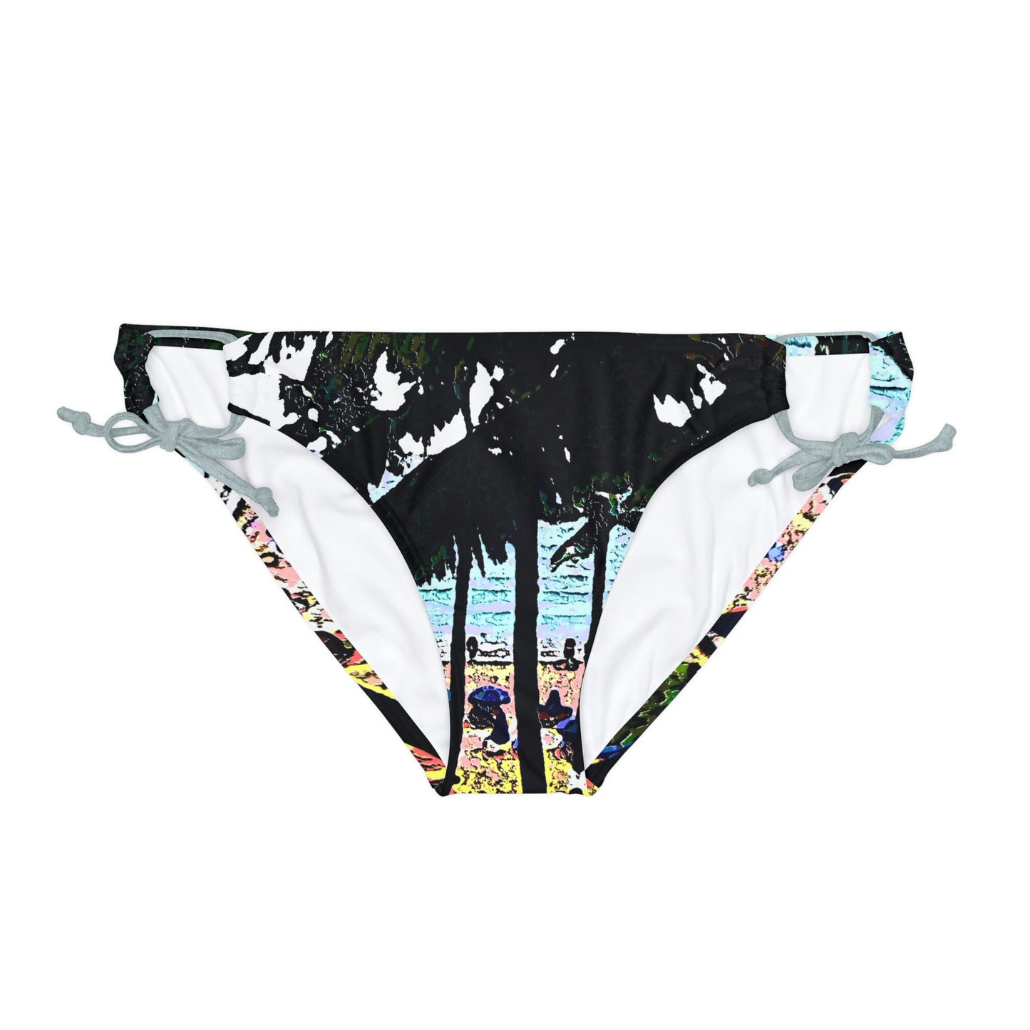 Loop Tie Side Bikini Bottom ...  "A Beautiful Beach Amongst The Palms" ... The Outrigger Waikiki, Honolulu, Oahu ... Original Works ...