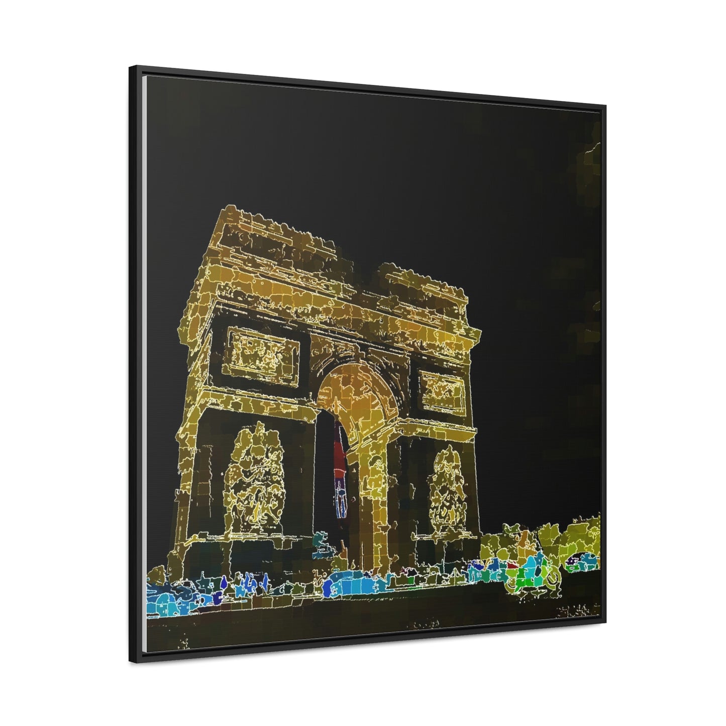 Gallery Canvas Wraps, Square Frame ...  L'Arc de Triomphe ... 'Barbara Joan Bonnell-Holt Photo' ... Circa 1972 ... Oringinal Works ...