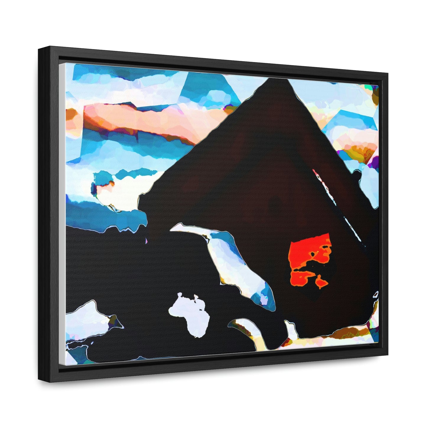 Gallery Canvas Wraps, Horizontal Frame ... After An Intense Snow Storm ... 'Digging Out' ... A Vehicle & Cabin "In The Mountains" ... March 2023 ... Original Works ...