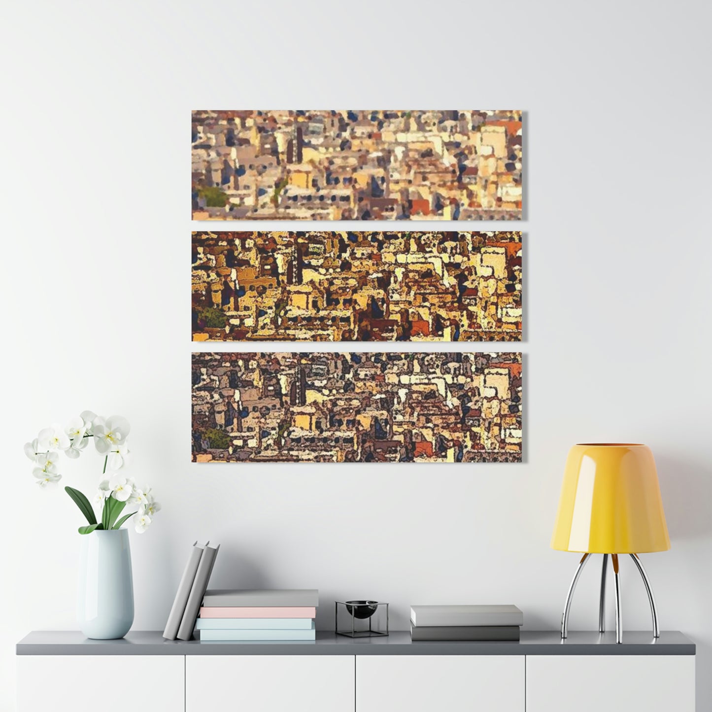 Acrylic Prints (Triptych) ... Au Paris ... "Along The River Seine" ... Barbara Joan Bonnel-Holt: 1972 ... Original Works ...