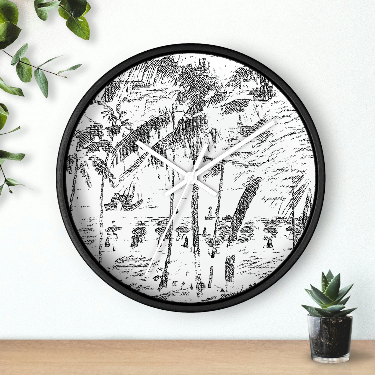 Wall Clock ... "The Royal Hawai'ian: Waikiki Beach_Beach" ... Honolulu, HI ... Ocotber 2014 (Halloween) ... Original Works ...