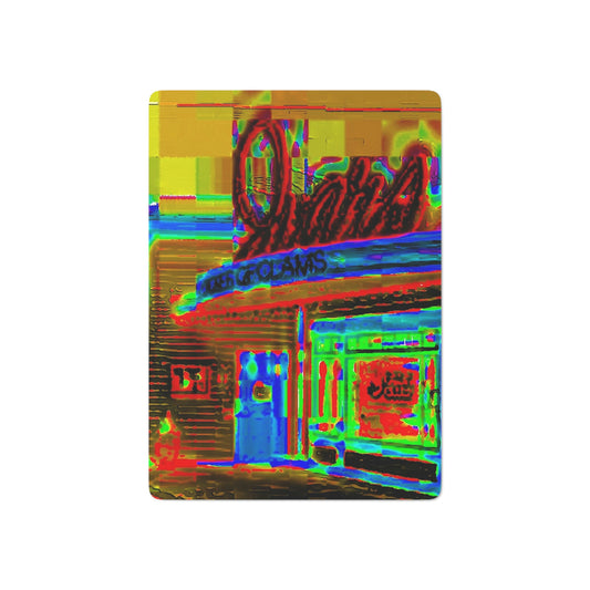Custom Poker Cards ...  In-A-Hurry & Stressed? ... Remember: Keep "Clam" ... Clam_Happy ...  'Ivars: Seattle Waterfront' ... Personal Archives ... Original Works ...