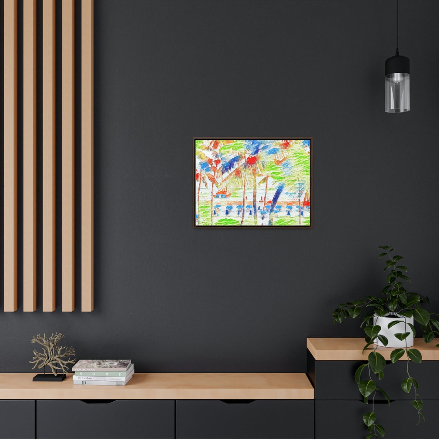 Gallery Canvas Wraps, Horizontal Frame ... "The Royal Hawai'ian: Waikiki Beach_Beach" ... Honolulu, HI ... Ocotber 2014 (Halloween) ... Original Works ...