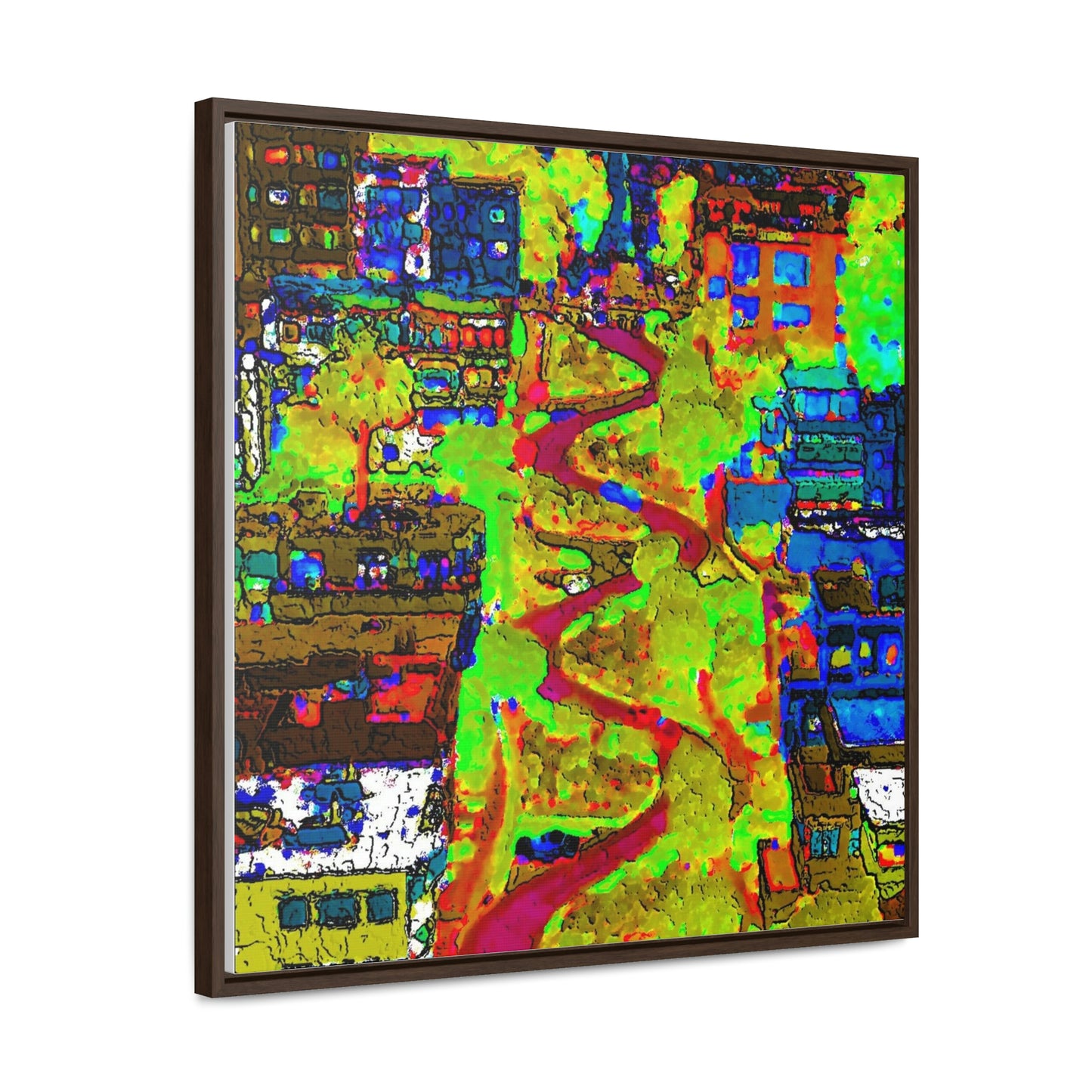 Gallery Canvas Wraps, Square Frame ... A Crazy Street ... 'Eight Winding Curve-Switchbacks' ... "Lombard Street, San Francisco, CA' ... Family Archives: 1970's ... Original Works ...