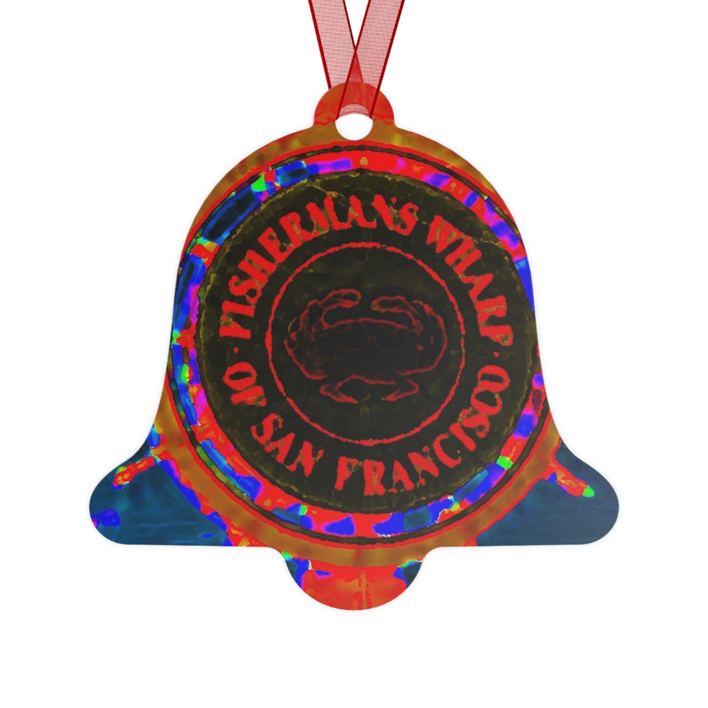 Metal Ornaments ...  "No.9 Fishermen's Grotto - Fishermen's Wharf, SF, California" ... Family Archives: 1970's ... Original Works ...