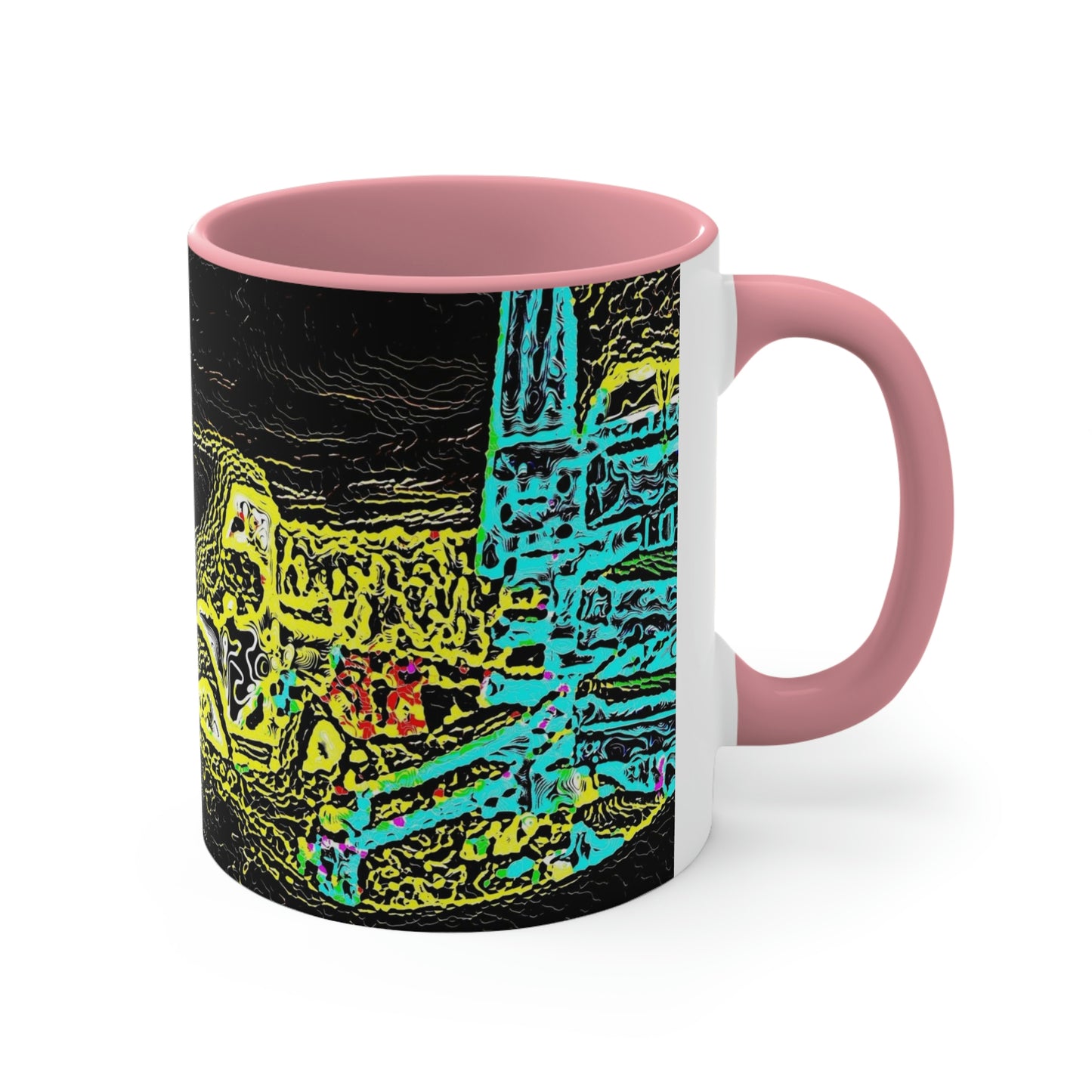 Accent Coffee Mug, 11oz ... "Snow Vehicle In Snow Storm At-Rest" ... Circa 12Mar23 ... Central Idaho ... 18-Hours Rendering Time: Original Works ...
