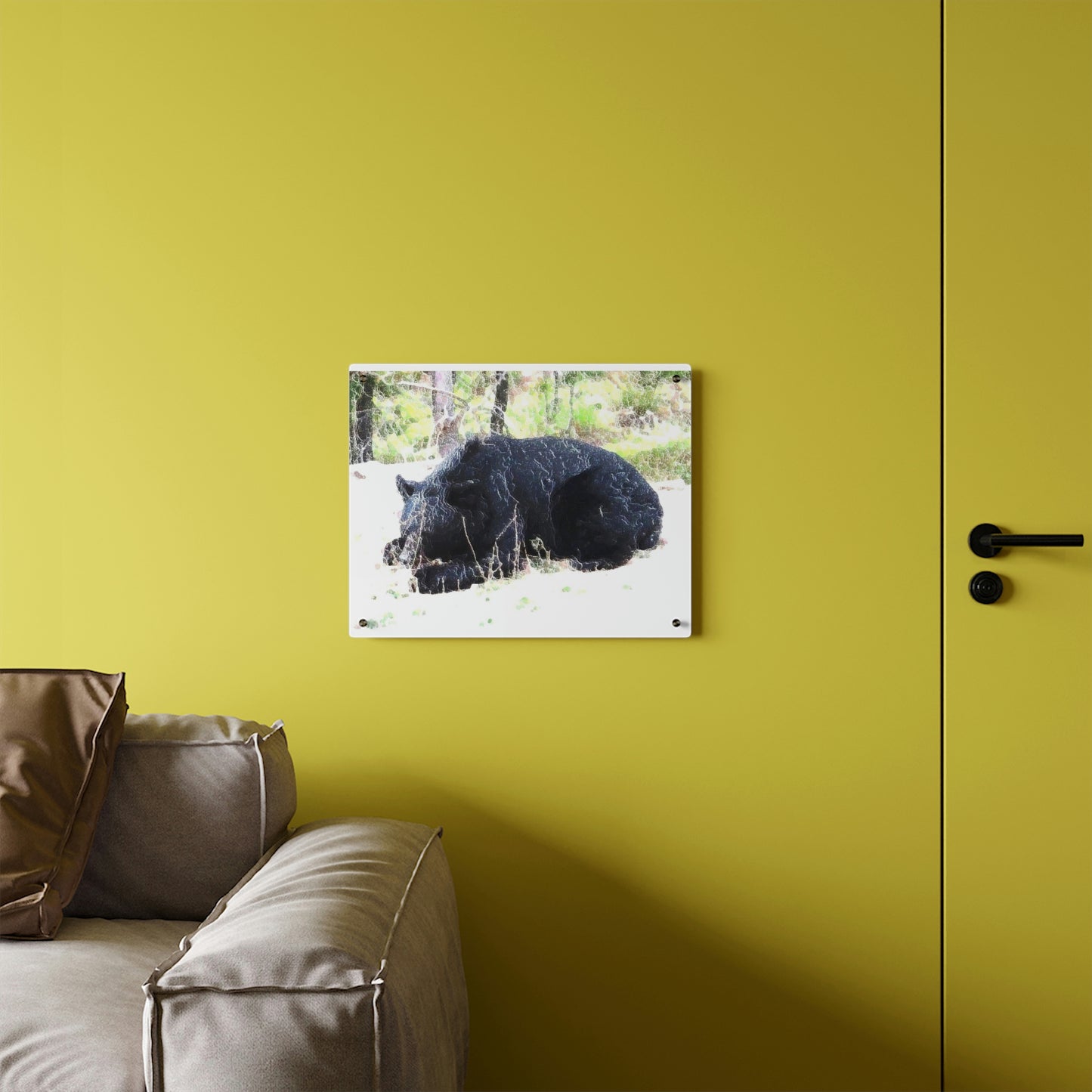 Acrylic Wall Art Panels ... RCY: "Rhett Creek Yogi ... '500 Lbs Of Autumn Season Hunger' ..."  ... September 2022 ... Central Idaho ... Original Works ...