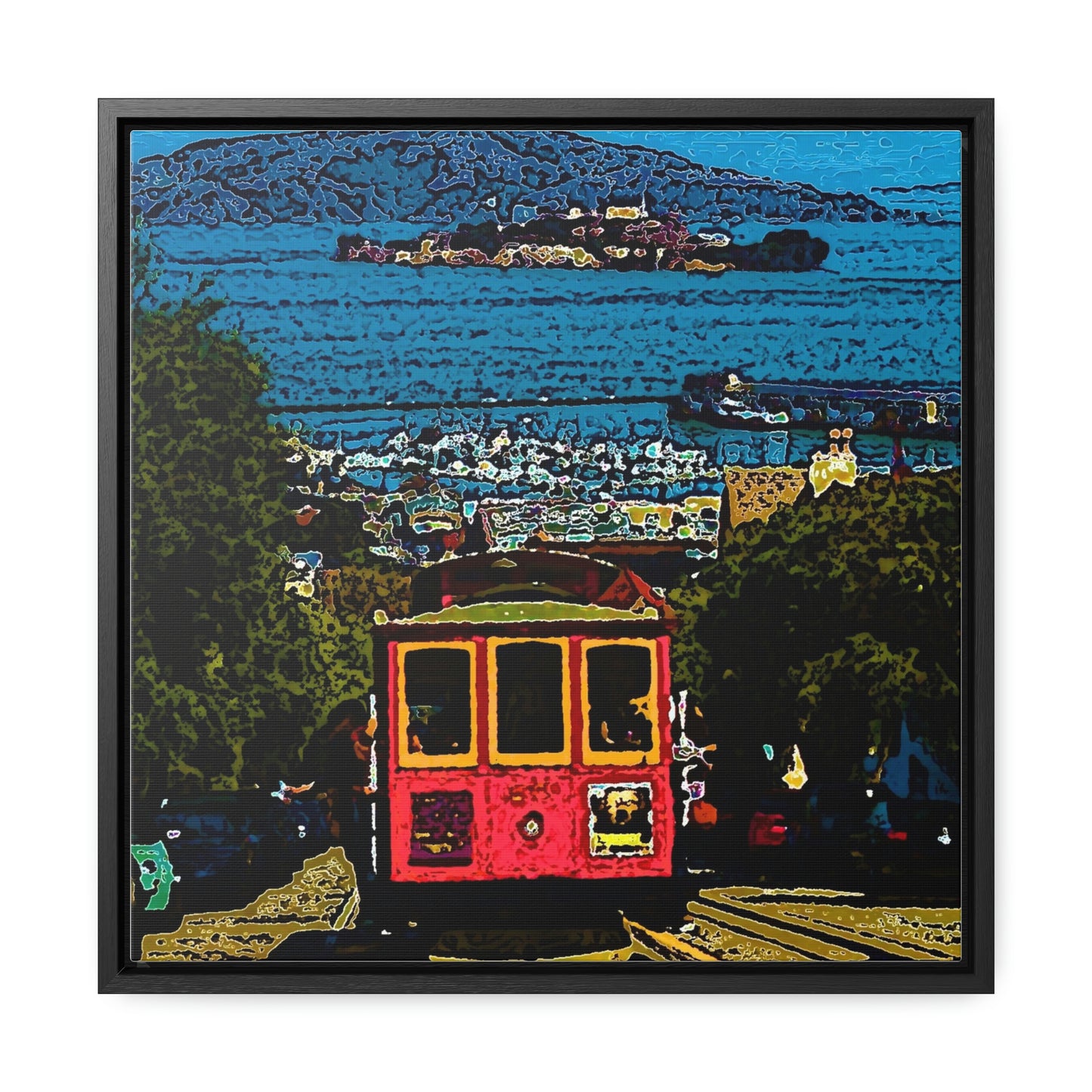 Gallery Canvas Wraps, Square Frame ... San Francisco ... 'A Rice-A-Roni-A-San Francisco Treat' ... "A Cable Car Classic" ... Family Archives: 1973 ... Original Works ...
