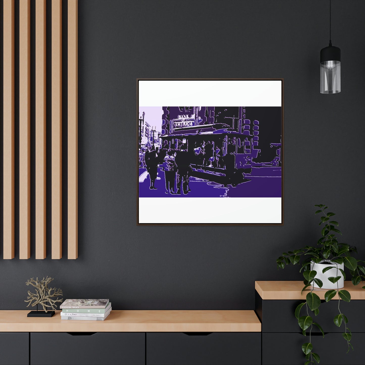 Gallery Canvas Wraps, Square Frame ... San Francisco ... 'Rice-A-Roni-A-San Francisco Treat' ... "A Cable Car Classic" ... Family Archives: 1973 ... Original Works ...