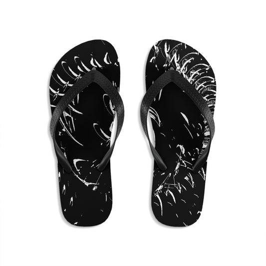 Unisex Flip-Flops ... "Waning Moon" ... Central Idaho ... October 2022 ... Rendering Time: 22 Hours ... Original Works ...