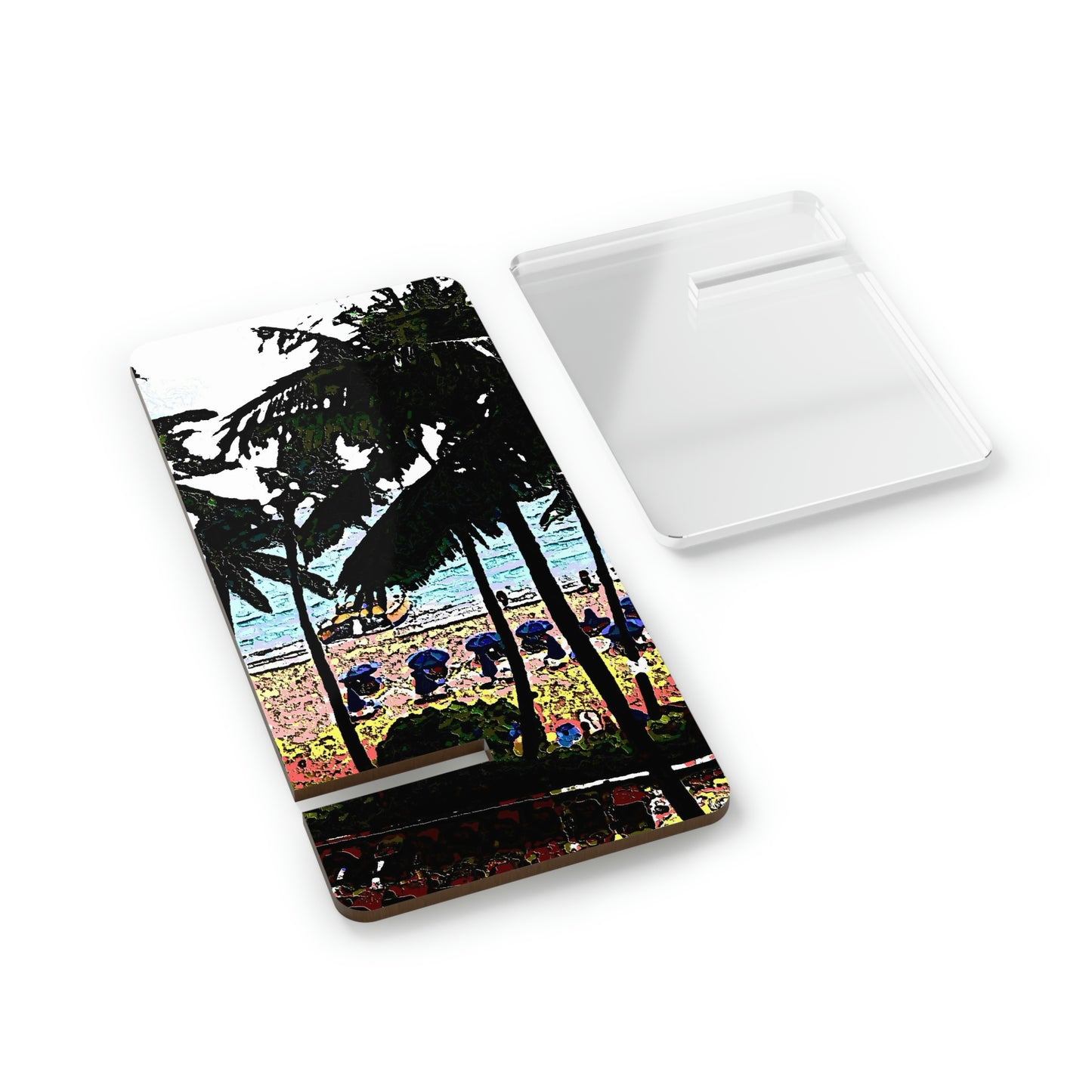 Mobile Display Stand for Smartphones ... "A Beautiful Beach Amongst The Palms" ... The Outrigger Waikiki, Honolulu, Oahu ... Original Works ...