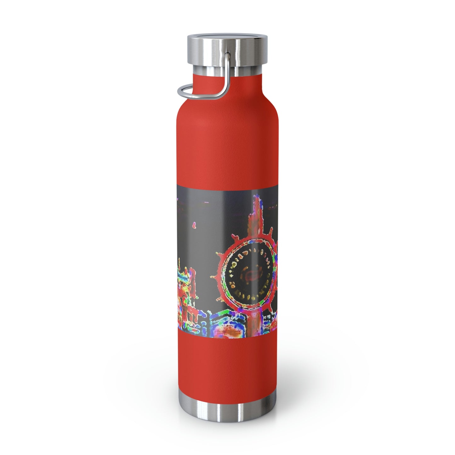 Copper Vacuum Insulated Bottle, 22oz ... "No.9 Fishermen's Grotto - Fishermen's Wharf, SF, California" ... Family Archives: 1970's ... Original Works ...