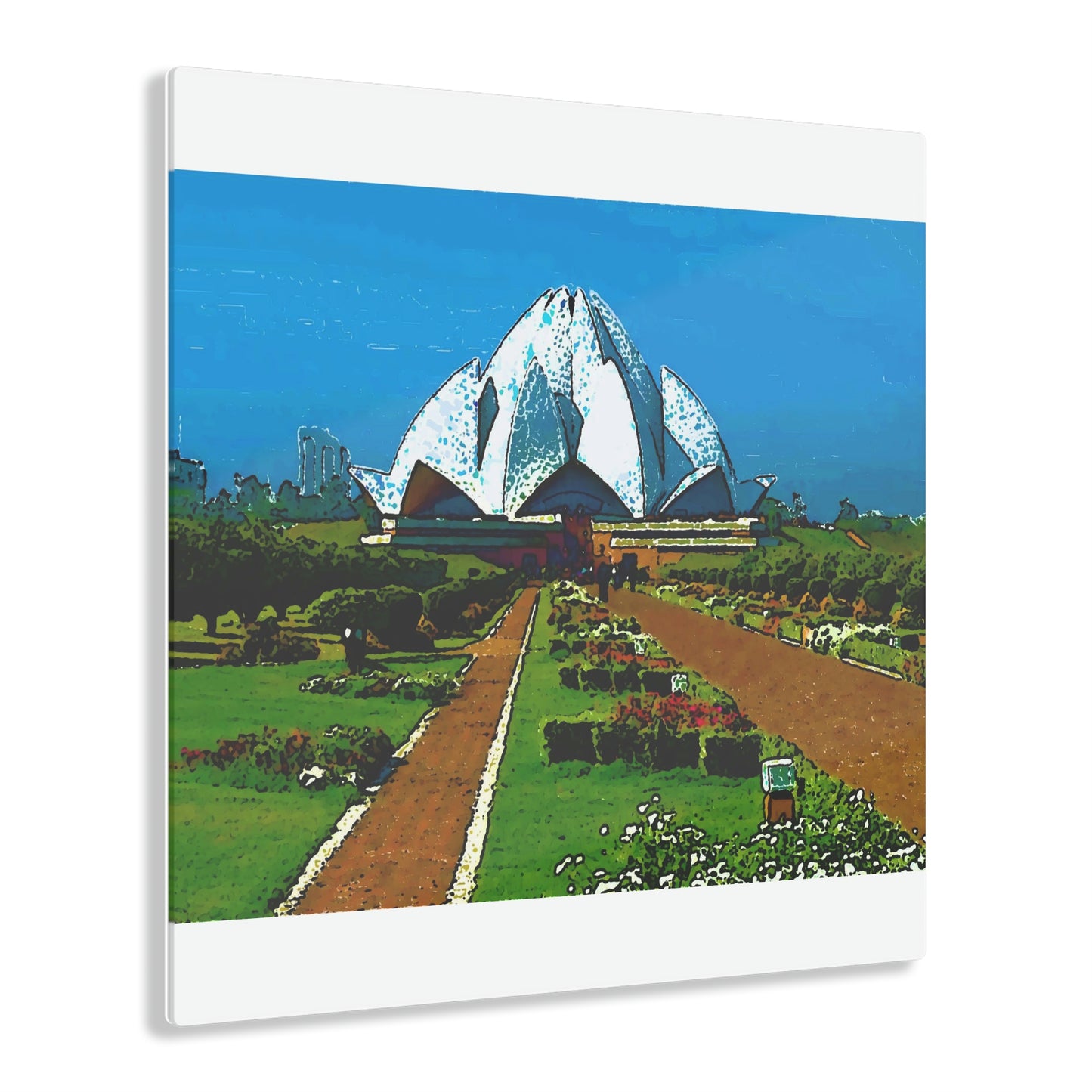 Acrylic Prints ... 'Bahai'i House-Of-Worship' ... "Lotus Temple: Delhi, India, 2008" ... Original Works ...