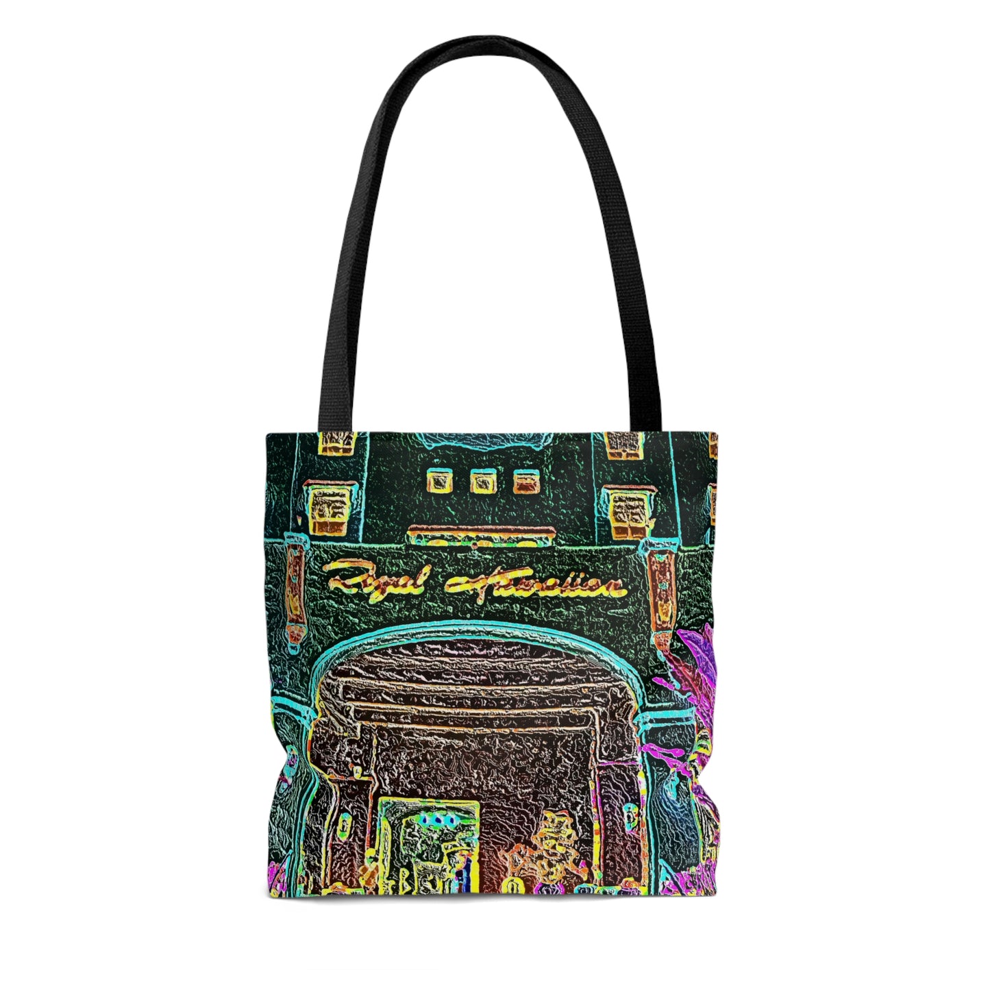 AOP Tote Bag ... "La Grande Entree" At: 'The Pink Palace' ... The Royal Hawai'ian ... Honolulu, HI ... '27Oct2014' ... Original Works ...