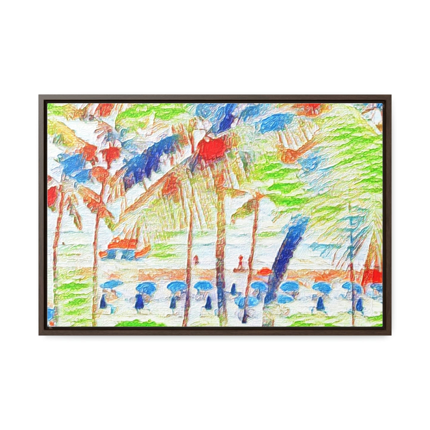 Gallery Canvas Wraps, Horizontal Frame ... "The Royal Hawai'ian: Waikiki Beach_Beach" ... Honolulu, HI ... Ocotber 2014 (Halloween) ... Original Works ...