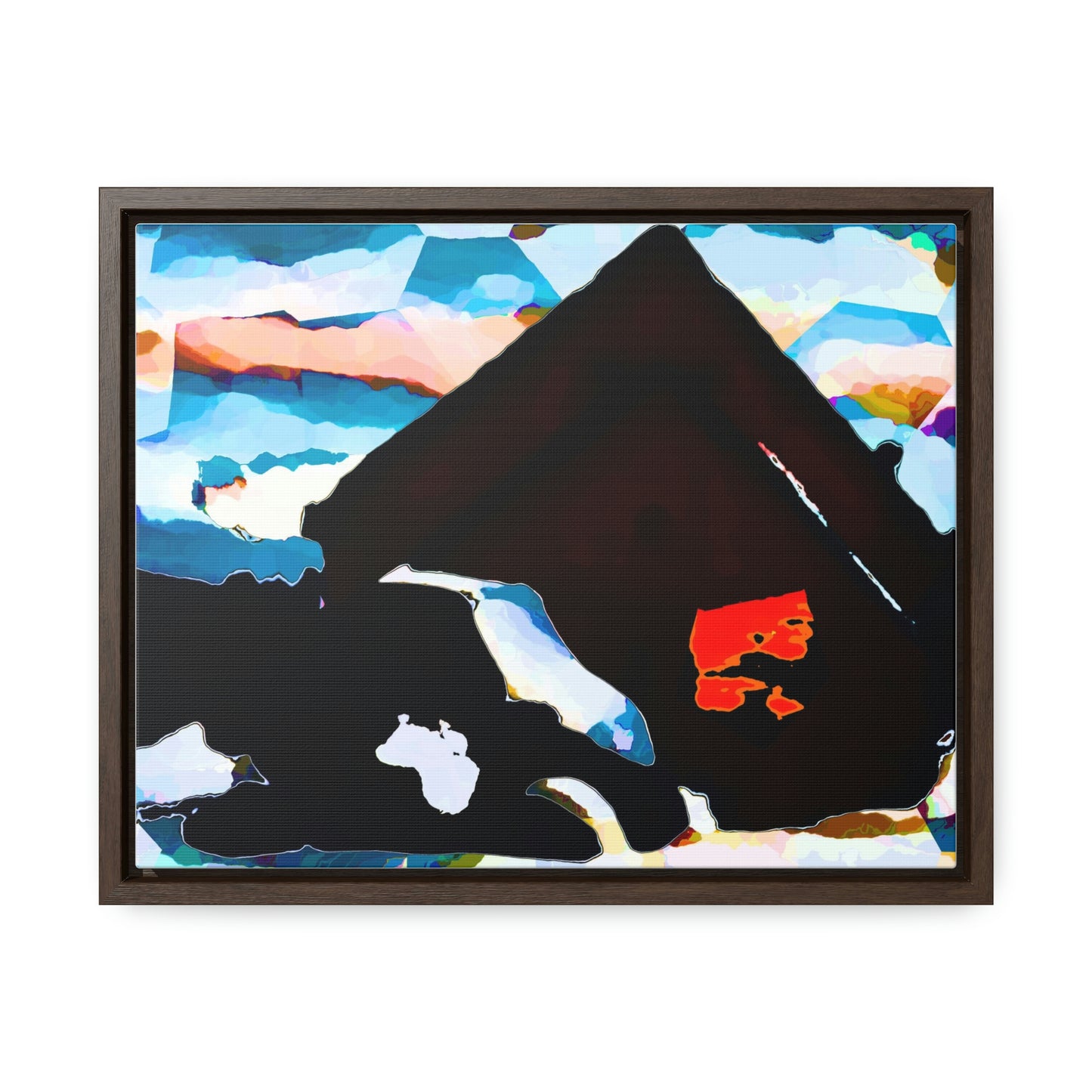 Gallery Canvas Wraps, Horizontal Frame ... After An Intense Snow Storm ... 'Digging Out' ... A Vehicle & Cabin "In The Mountains" ... March 2023 ... Original Works ...