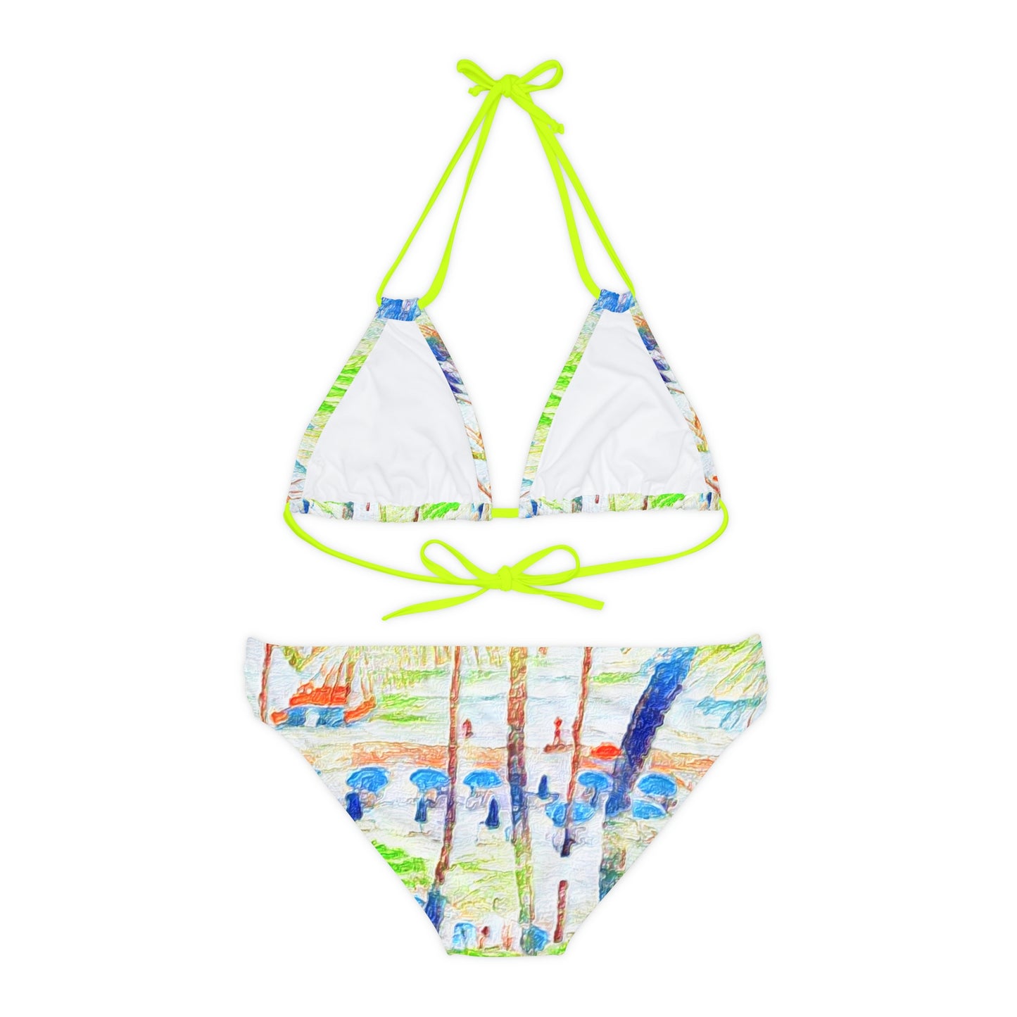 Strappy Bikini Set (AOP) ... "The Royal Hawai'ian: Waikiki Beach_Beach" ... Honolulu, HI ... Ocotber 2014 (Halloween) ... Original Works ...