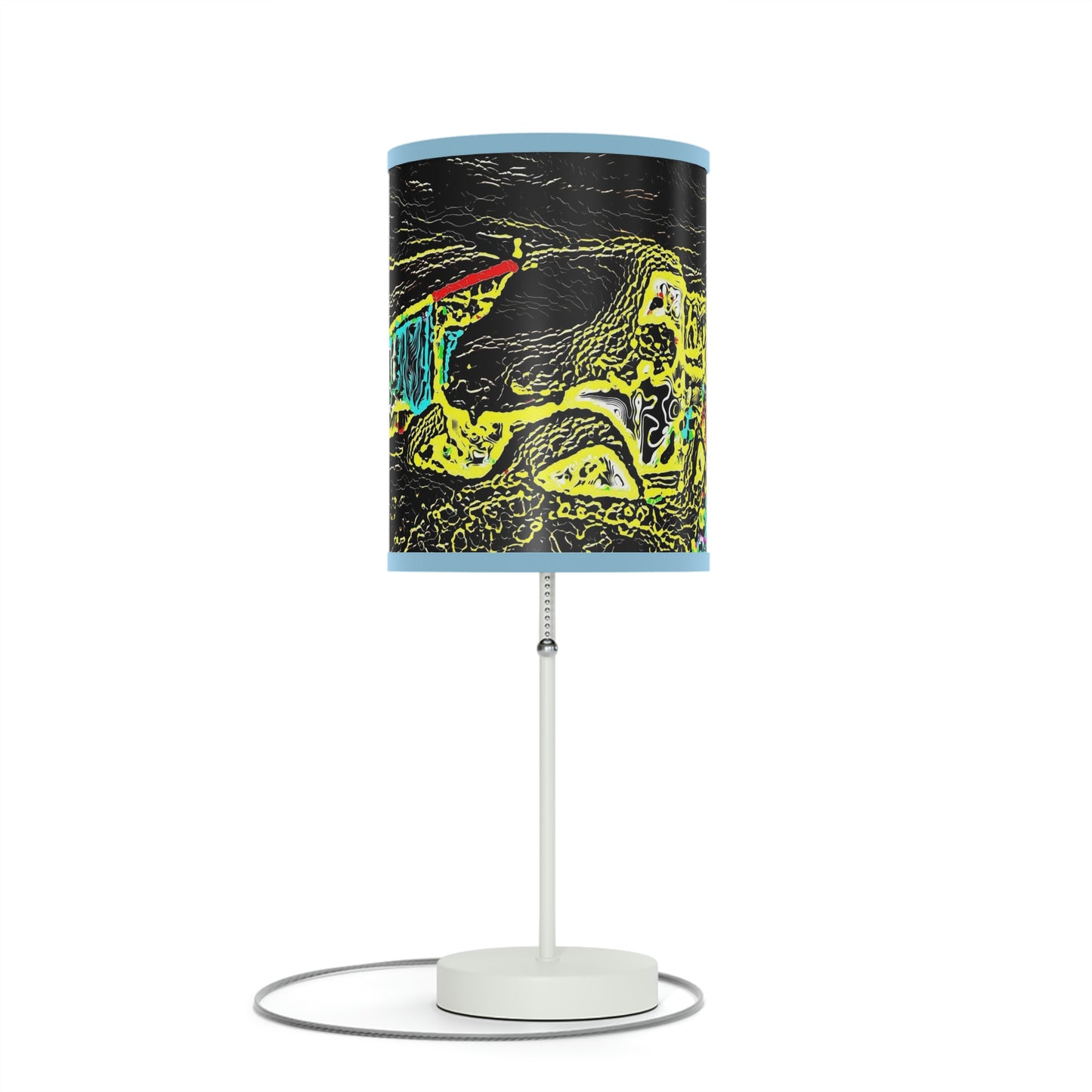 Lamp on a Stand, US|CA plug ... "Snow Vehicle In Snow Storm At-Rest" ... Circa 12Mar23 ... Central Idaho ... 18-Hours Rendering Time: Original Works ...