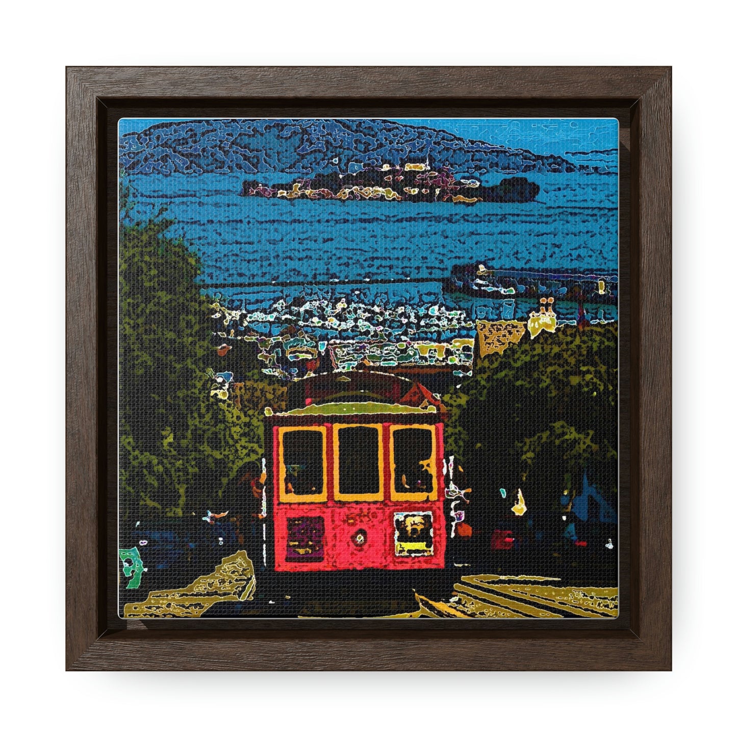 Gallery Canvas Wraps, Square Frame ... San Francisco ... 'A Rice-A-Roni-A-San Francisco Treat' ... "A Cable Car Classic" ... Family Archives: 1973 ... Original Works ...