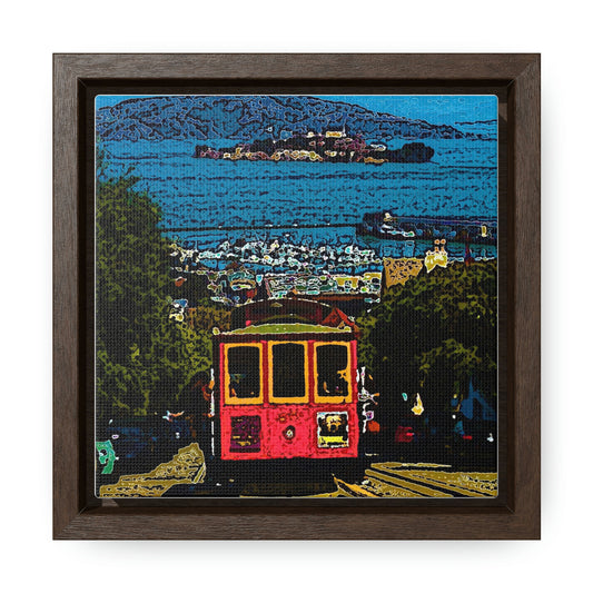 Gallery Canvas Wraps, Square Frame ... San Francisco ... 'A Rice-A-Roni-A-San Francisco Treat' ... "A Cable Car Classic" ... Family Archives: 1973 ... Original Works ...