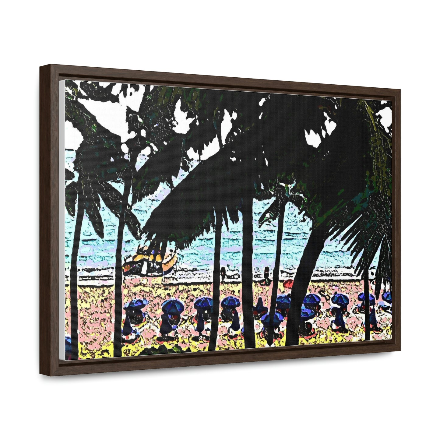 Gallery Canvas Wraps, Horizontal Frame ... "A Beautiful Beach Amongst The Palms" ... The Outrigger Waikiki, Honolulu, Oahu ... Original Works ...