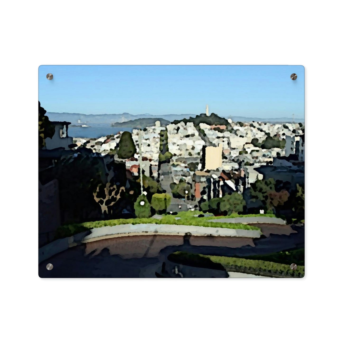 Acrylic Wall Art Panels ... "Lombard Street San Francisco, CA, USA" ... Family Archives 1970's ... Original Works ...