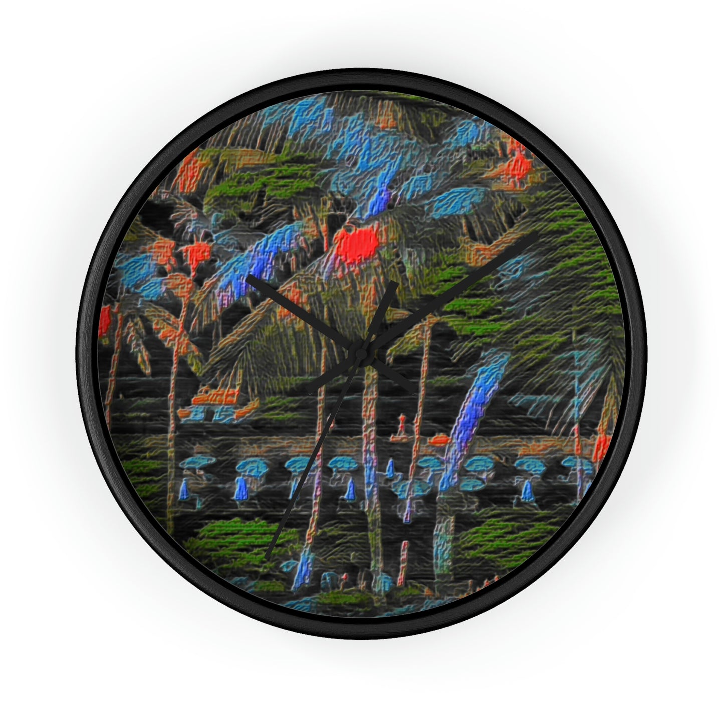 Wall Clock ... "The Royal Hawai'ian: Waikiki Beach_Beach" ... Honolulu, HI ... Ocotber 2014 (Halloween) ... Original Works ...