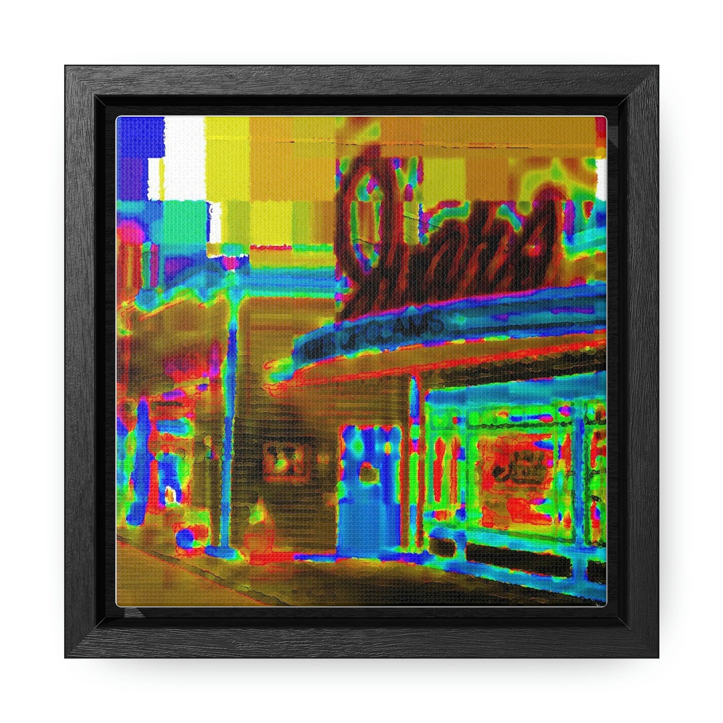 Gallery Canvas Wraps, Square Frame ...  In-A-Hurry & Stressed? ... Remember: Keep "Clam" ... Clam_Happy ...  'Ivars: Seattle Waterfront' ... Personal Archives ... Original Works ...