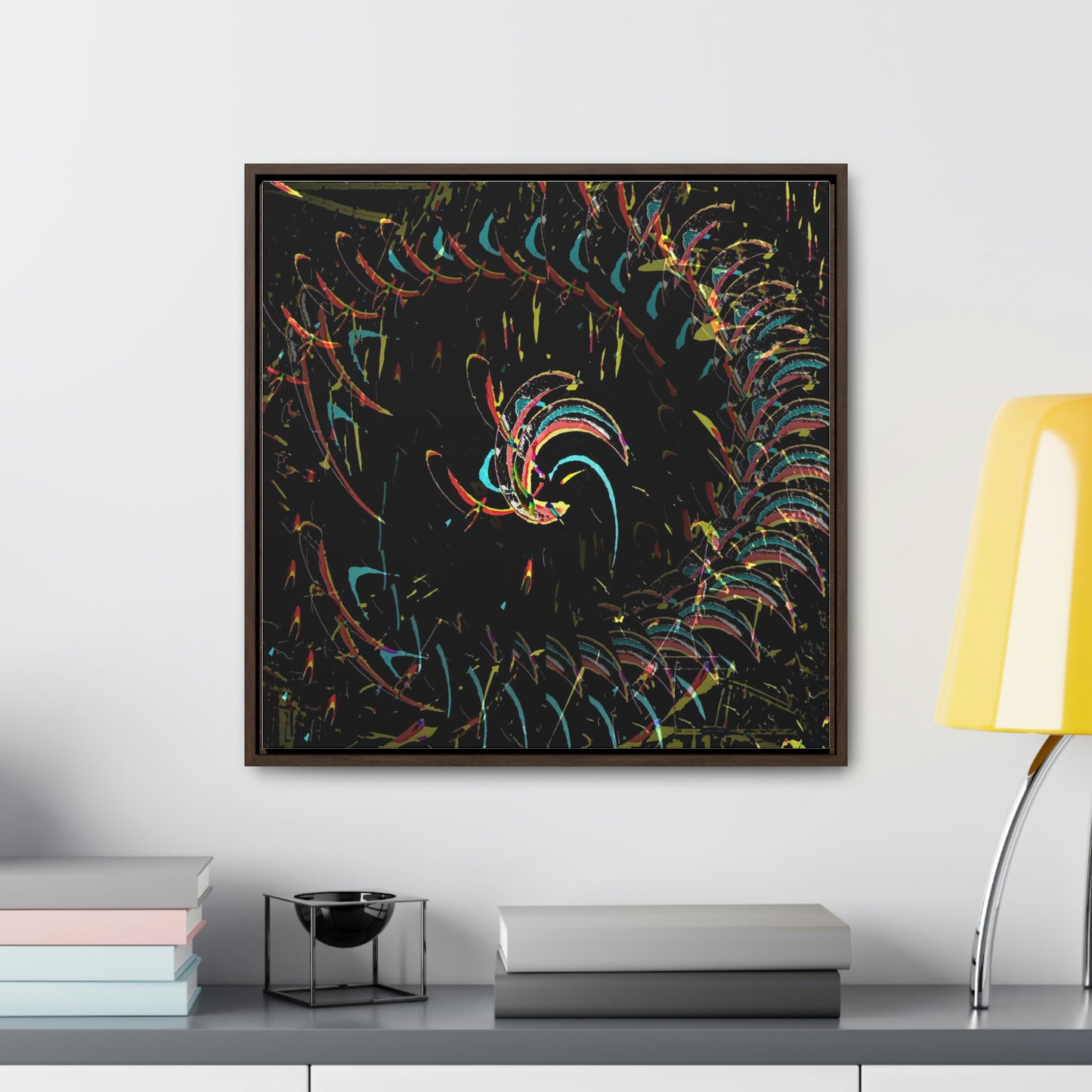 Gallery Canvas Wraps, Square Frame ... "Waning Moon" ... Central Idaho ... October 2022 ... Rendering Time: 22 Hours ... Original Works ...