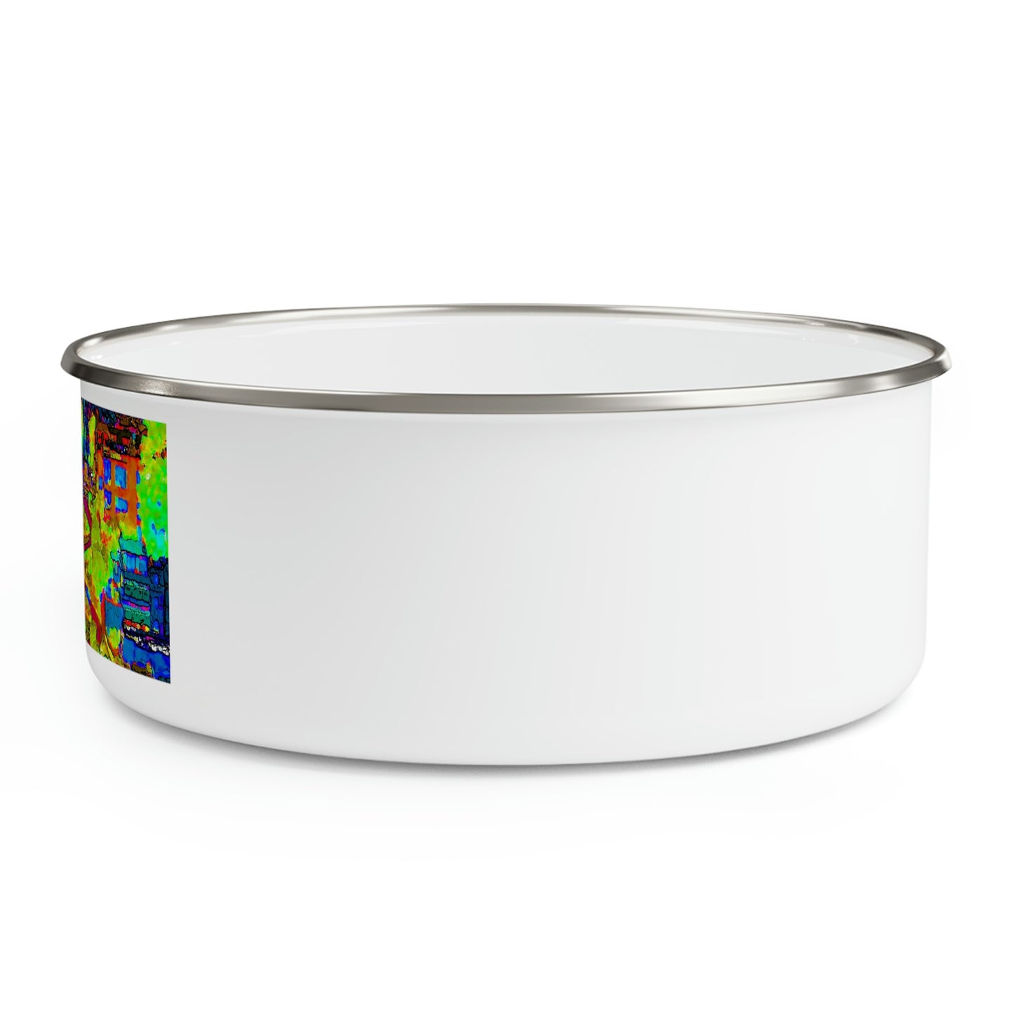 Enamel Bowl ... A Crazy Street ... 'Eight Winding Curve-Switchbacks' ... "Lombard Street, San Francisco, CA' ... Family Archives: 1970's ... Original Works ...