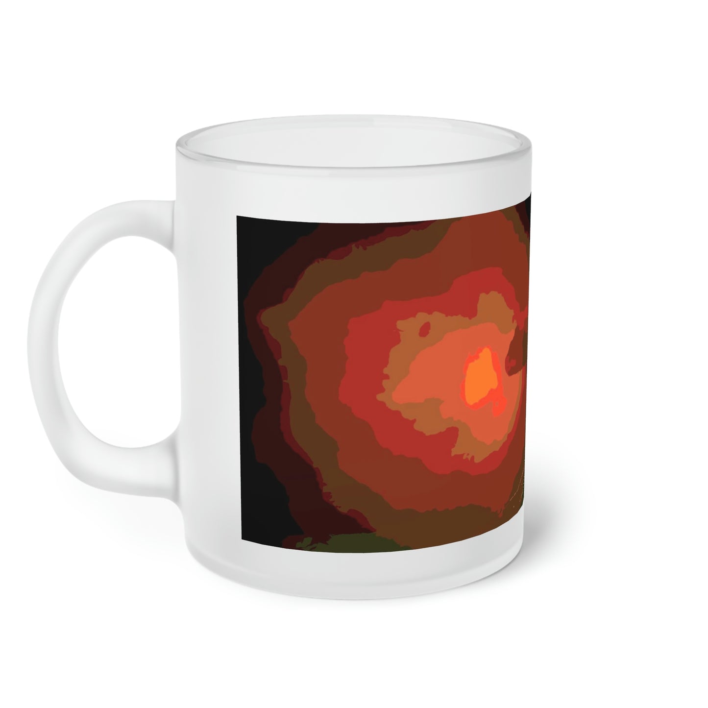 Frosted Glass Mug ... Ruger .357 Magnum Early-Morning-Target-Practice ... 'Circa April 2022' ... Original Works ...