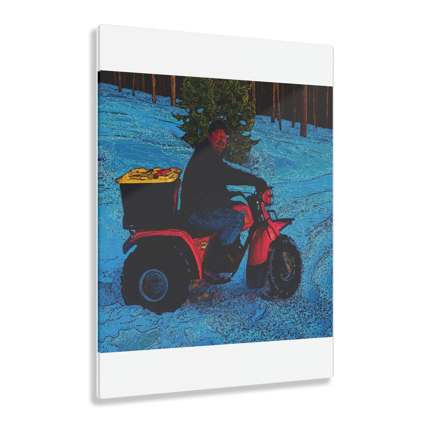 Acrylic Prints ... There's 2-Wheelin ... There's 4-Wheelin ... 'And-Of-Course' ... "There's 3-Wheelin-In-The-Snow" ...  Original Works ...