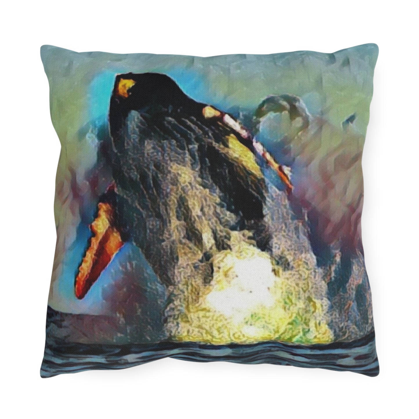 Outdoor Pillows ... An Extraordinary Humpback Breach ... 'With Explosive Energy' ... Family Archives (KPH) ... Circa: 21st Century. Maui, HI ... Original Works ...