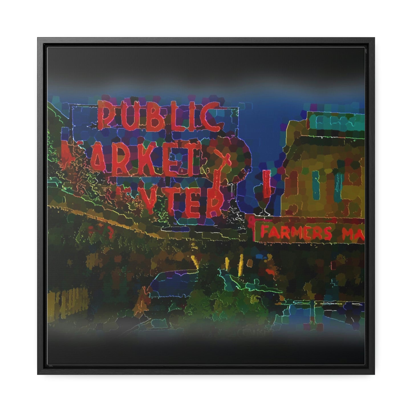 Gallery Canvas Wraps, Square Frame ... PPM: Pike Place Market ... Original Work ... Winter 2022 ...
