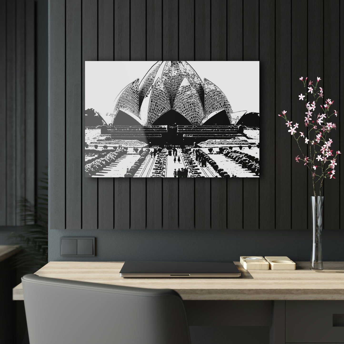 Acrylic Prints ... 'Bahai'i House-Of-Worship' ... "Lotus Temple: Delhi, India, 2008" ... Original Works ...