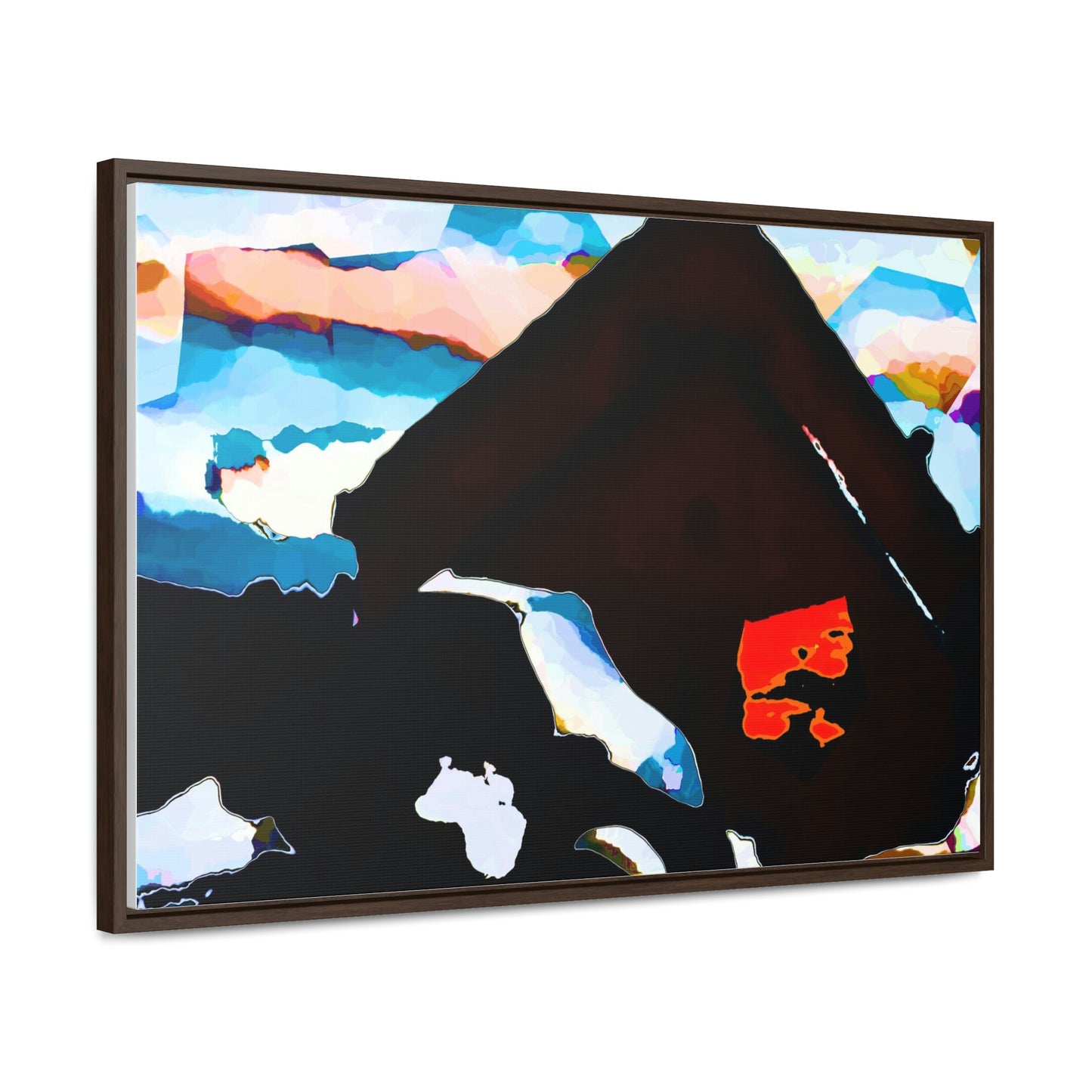 Gallery Canvas Wraps, Horizontal Frame ... After An Intense Snow Storm ... 'Digging Out' ... A Vehicle & Cabin "In The Mountains" ... March 2023 ... Original Works ...