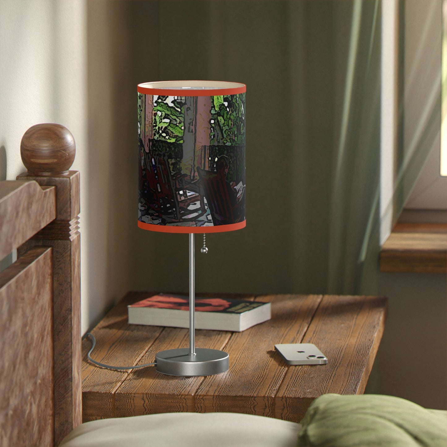 Lamp on a Stand, US|CA plug ...Lanai & Rocking Chairs At: 'The Pink Palace' ... The Royal Hawai'ian ... Honolulu, HI ... '27Oct2014' ... Original Works ...