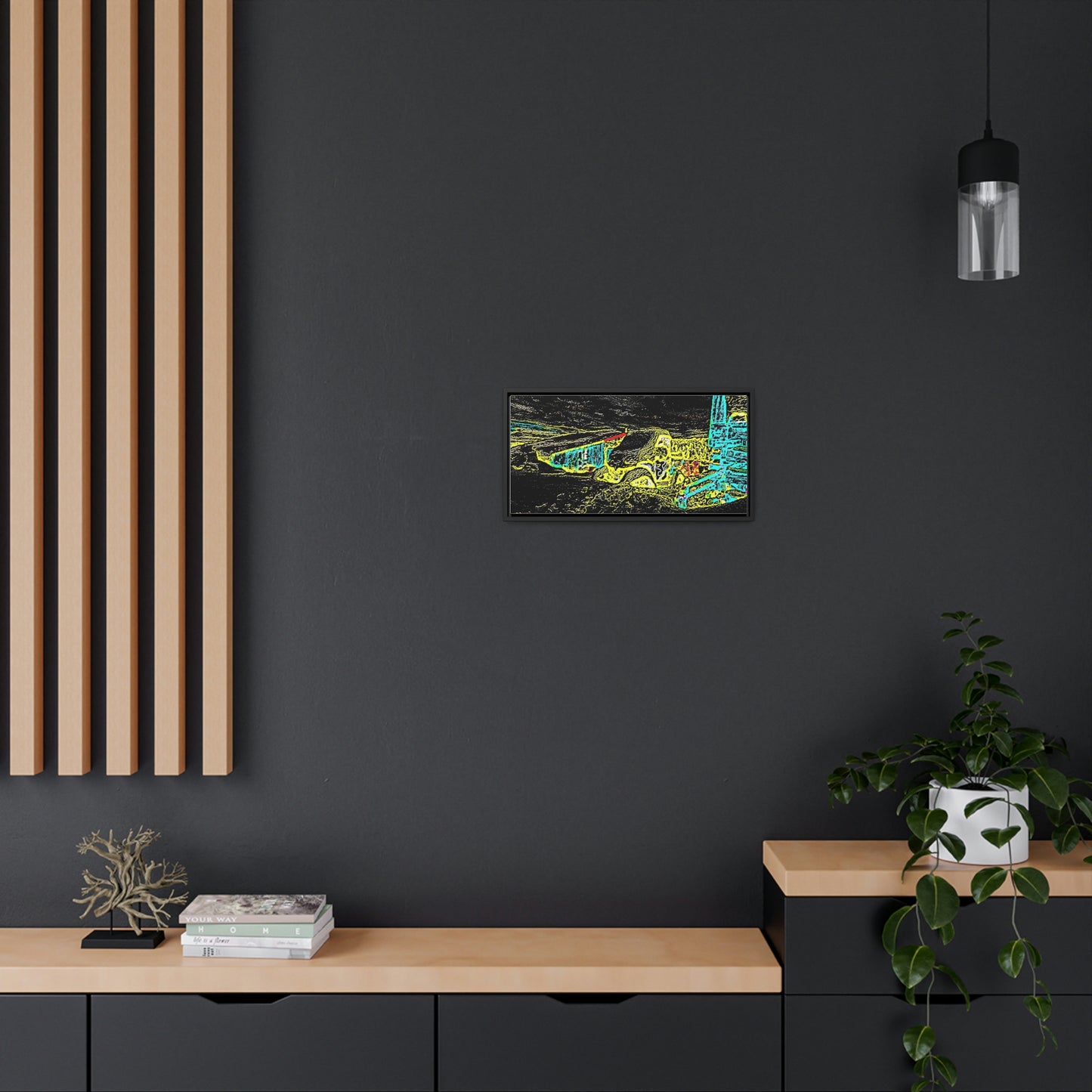 Gallery Canvas Wraps, Horizontal Frame ... "Snow Vehicle In Snow Storm At-Rest" ... Circa 12Mar23 ... Central Idaho ... 18-Hours Rendering Time: Original Works ...