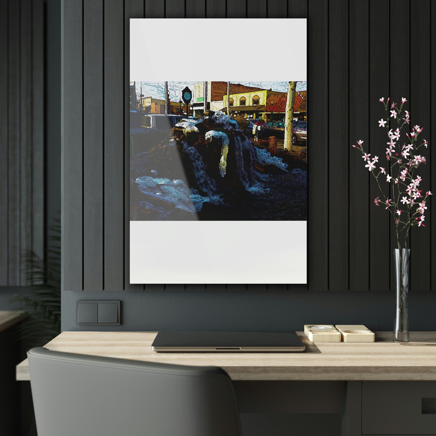 Acrylic Prints ... "Ice & Water Sculpted" ... Downtown Grangeville, Idaho ... Adjacent To Irwin Pharmacy ... 5Jan23 ... Original Works ...